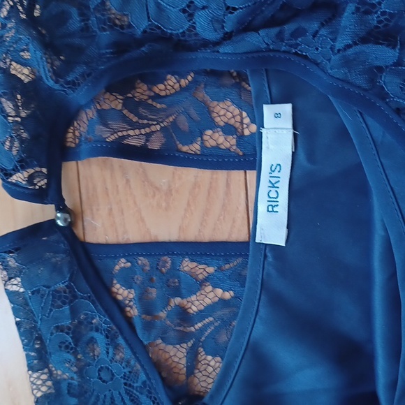 RICKI'S A-line chiffon Lace cocktail dress 👗 - Picture 3 of 5